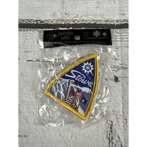 STOWE Vintage Skiing Ski Patch‎ Badge VERMONT Souvenir Resort Travel New Sealed